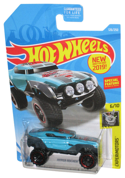 Hot Wheels Experimotors 6/10 (2019) Blue Hyper Rocker Toy Car 126/250