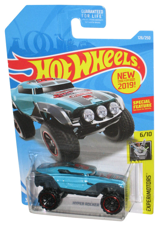 Hot Wheels Experimotors 6/10 (2019) Blue Hyper Rocker Toy Car 126/250