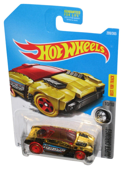 Hot Wheels Super Chromes 10/10 (2015) Gold Rogue Hog Toy Car 299/365