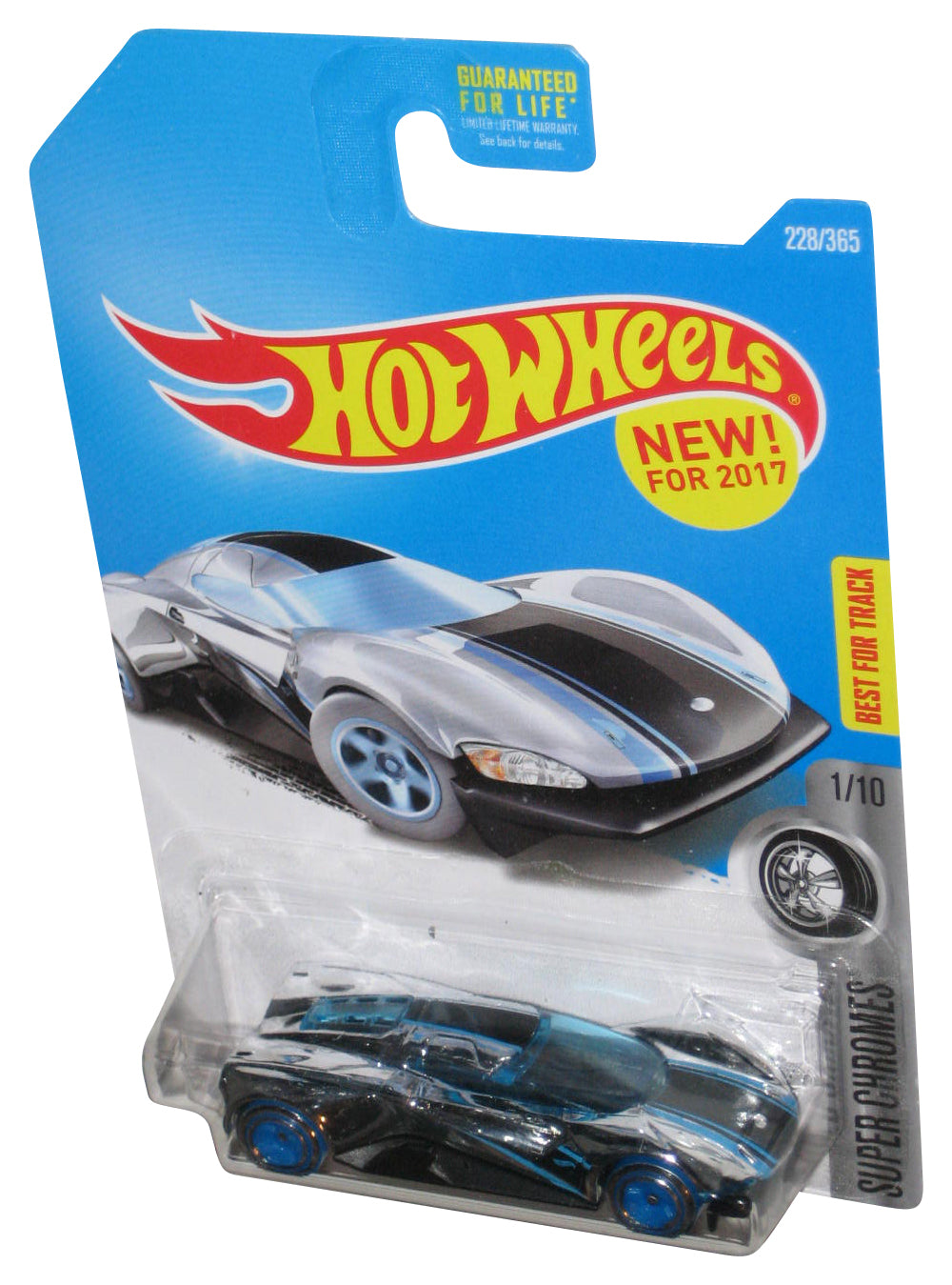 Hot Wheels Super Chromes 1/10 (2017) Silver Crescendo Car 228/365