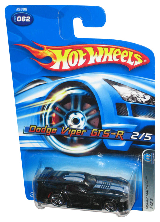 Hot Wheels Mopar Madness 2/5 (2006) Black Dodge Viper GTS-R Car #062
