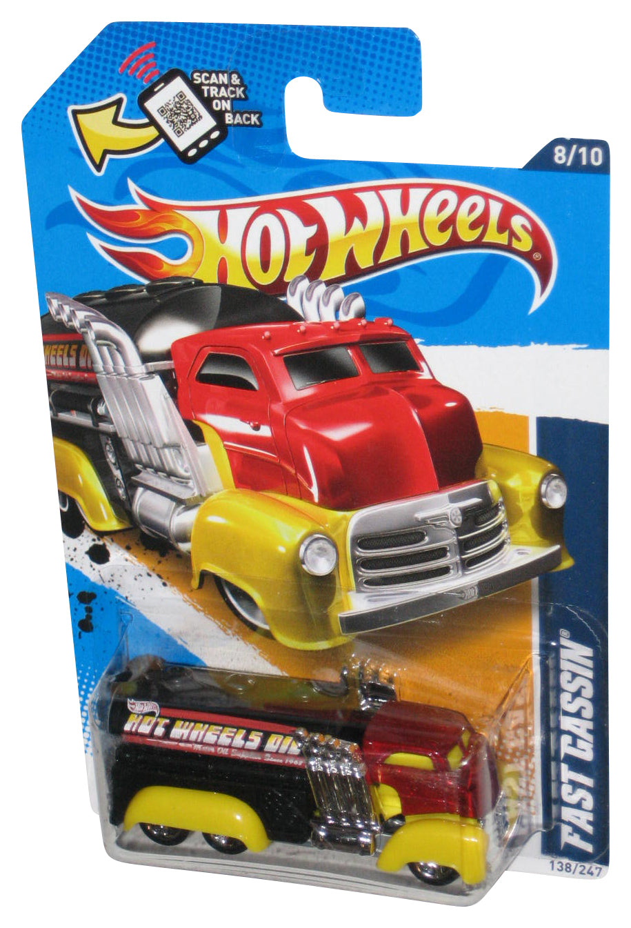 Hot Wheels HW City Works '12 Red Fast Gassin Toy Truck 138/247