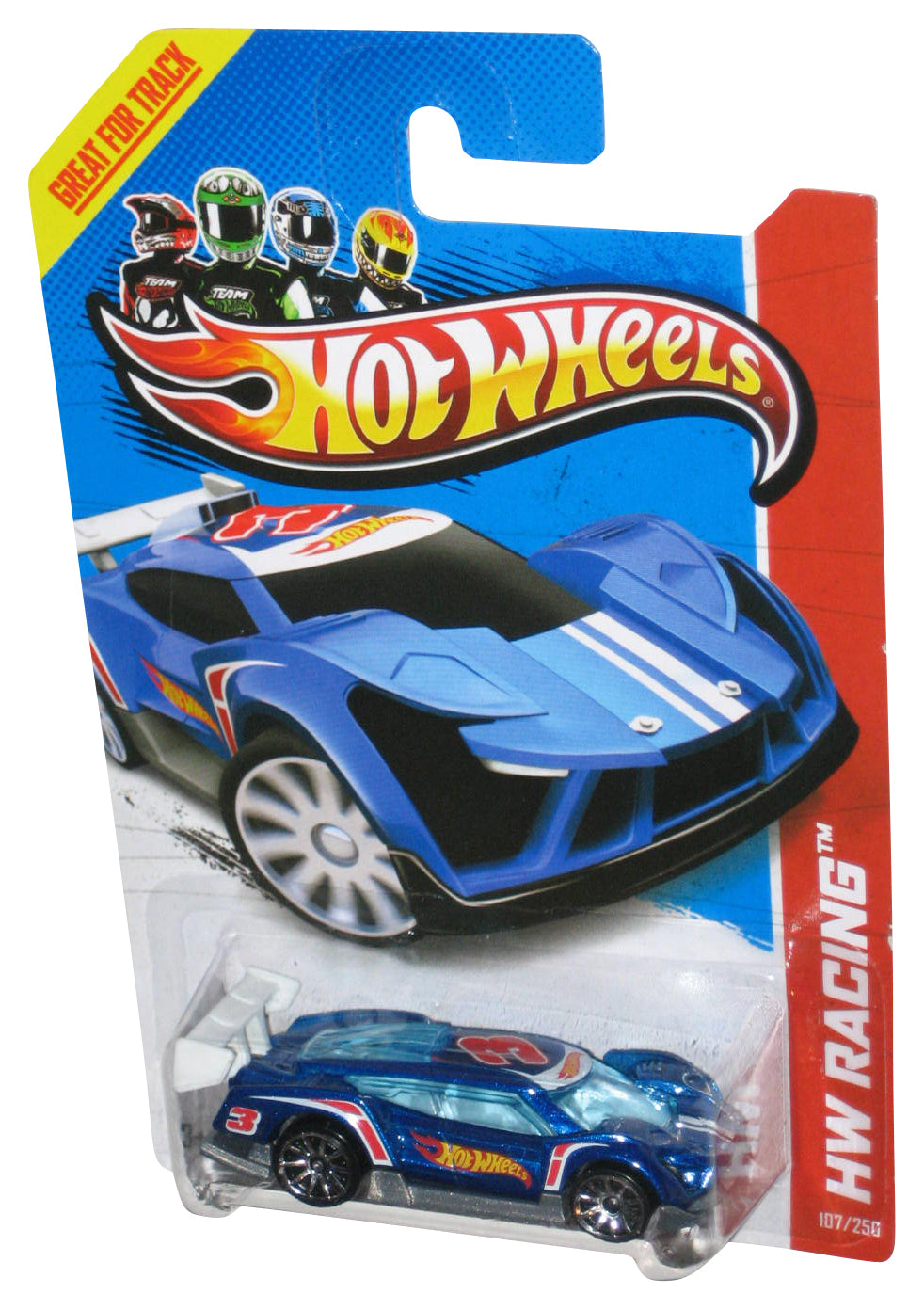 Hot Wheels HW Racing (2012) Blue Super Blitzen Toy Car 107/255