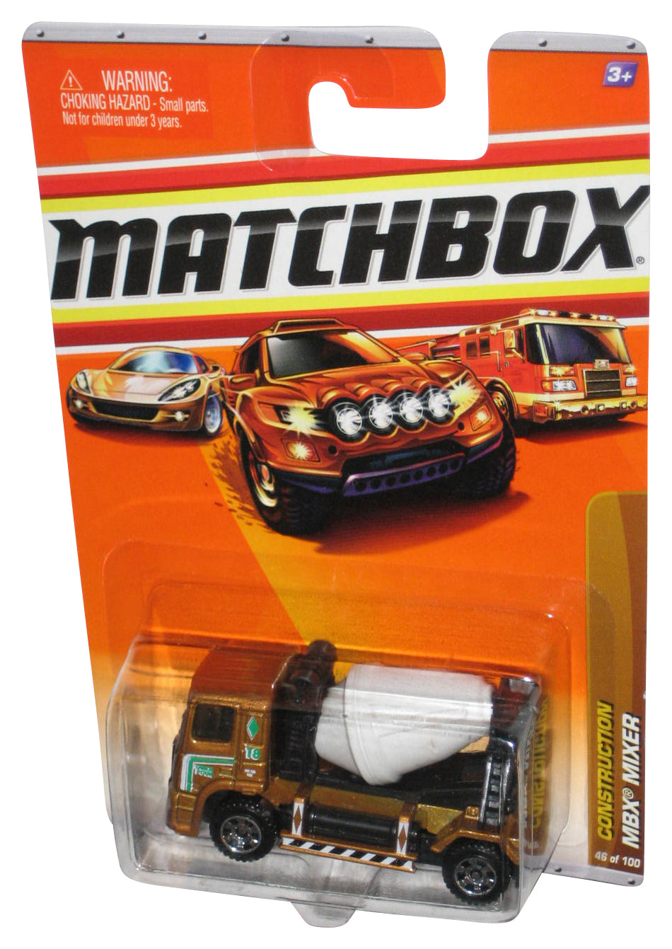 Matchbox Construction MBX Mixer (2009) Gold & Black Toy #46/100
