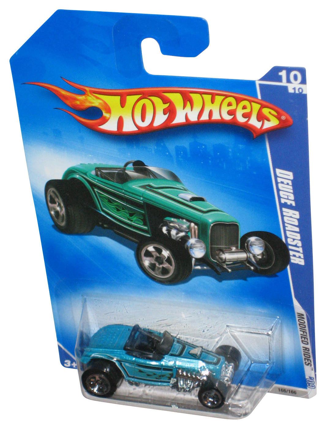 Hot Wheels Modified Rides '09 Green Deuce Roadster Toy Car 166/166