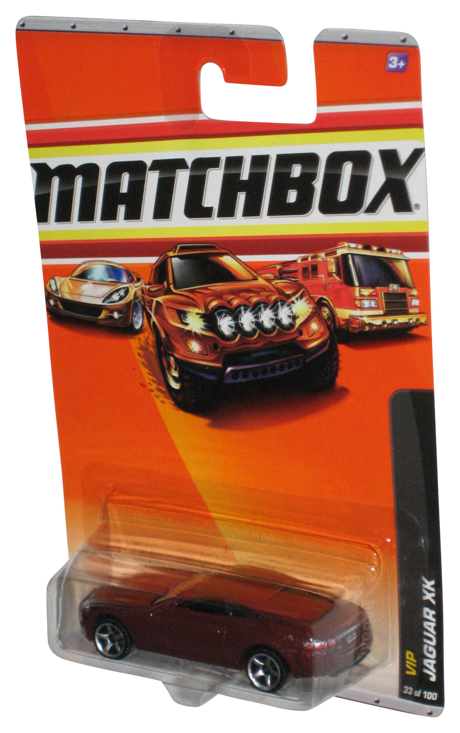 Matchbox VIP Jaguar XK (2009) Mattel Red Toy Car 33/100