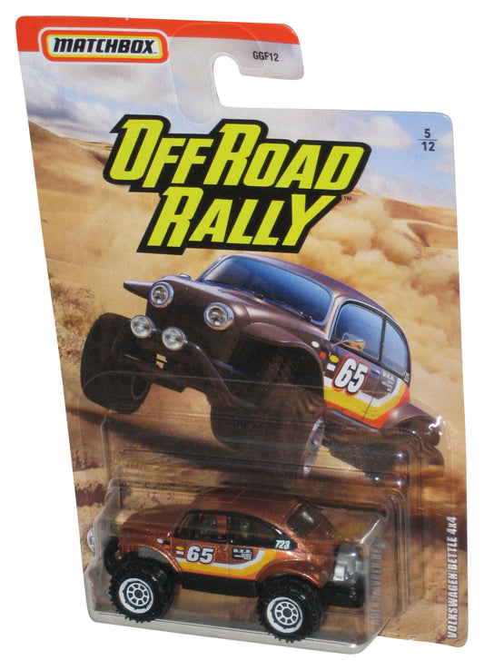 Matchbox Off Road Rally (2020) Brown Volkswagen Beetle 4x4 Toy Car 5/12