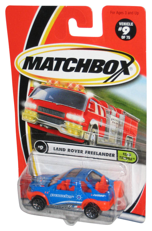 Matchbox Team Tundra (2000) Blue Land Rover Freelander Toy Car #9/75