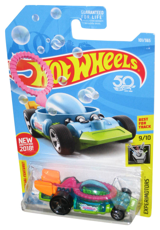 Hot Wheels Experimotors 9/10 (2018) Blue Bubble Matic Toy Car 101/365
