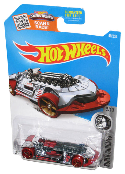 Hot Wheels Super Chromes 5/10 (2015) Silver & Red X-Steam Toy Car 40/250