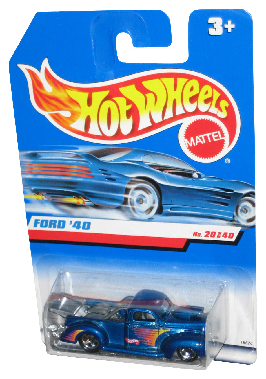 Hot Wheels Blue '40 Ford 20/40 (1997) Mattel Toy Truck