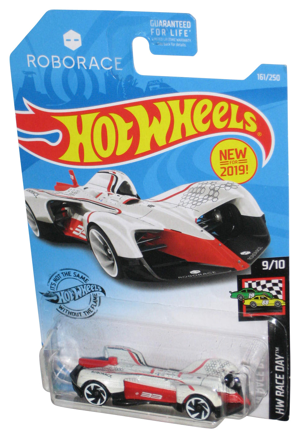 Hot Wheels HW Race Day 9/10 (2019) Roborace Robocar White Toy Car 161/250
