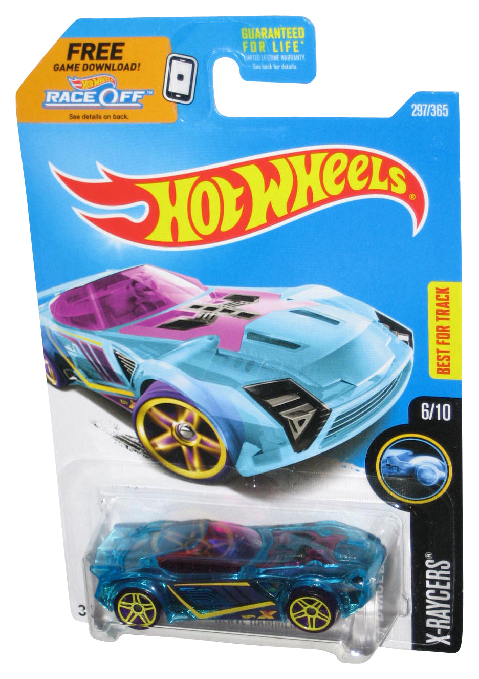 Hot Wheels X-Raycers 6/10 (2015) Blue Nerve Hammer Toy Car 297/365