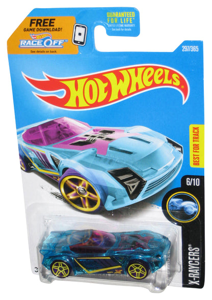 Hot Wheels X-Raycers 6/10 (2015) Blue Nerve Hammer Toy Car 297/365