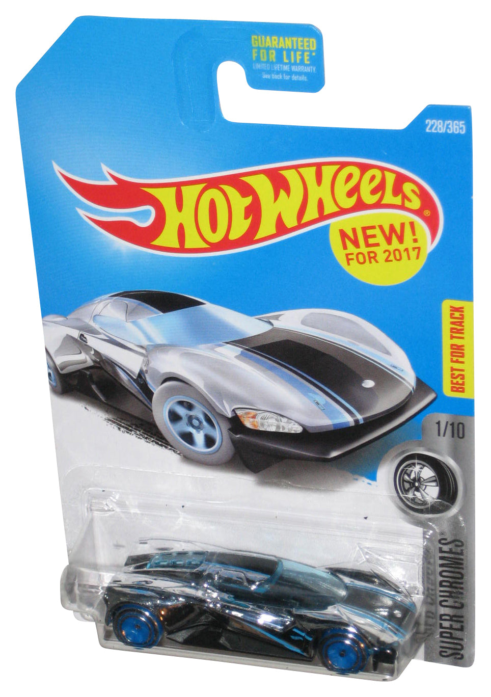 Hot Wheels Super Chromes 1/10 (2017) Silver Crescendo Toy Car 228/365