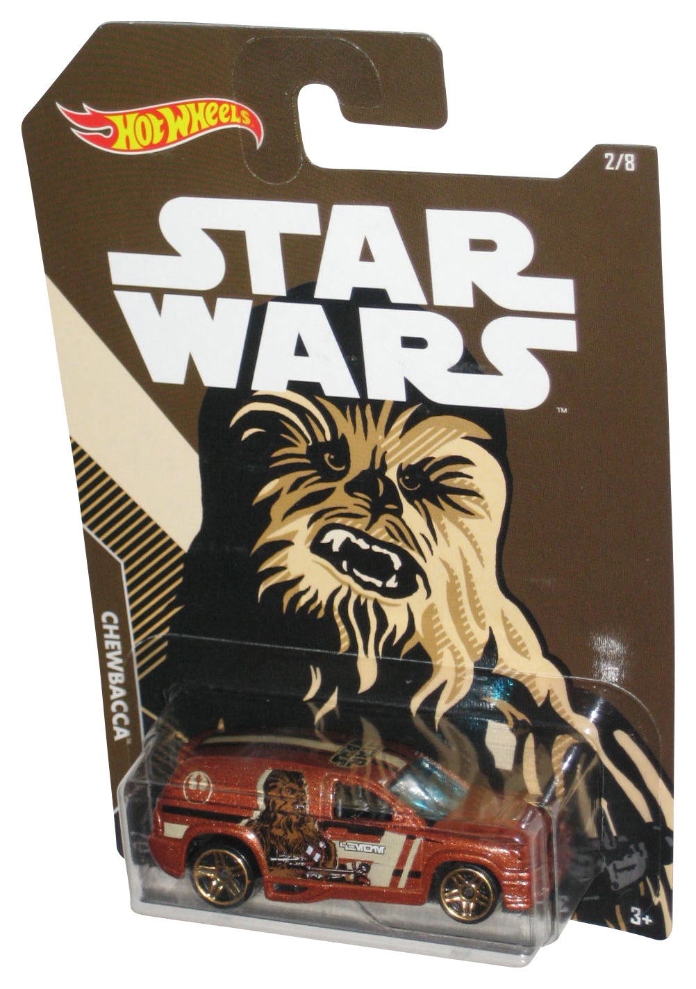 Hot Wheels Star Wars Chewbacca Fandango (2017) Brown Toy Car 2/8