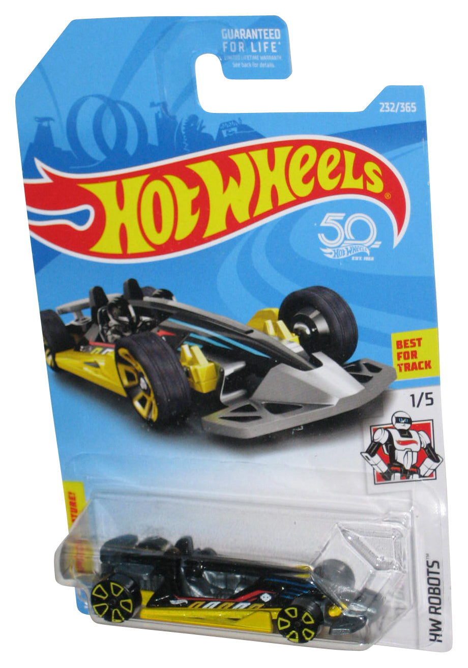 Hot Wheels HW Robots 1/5 (2017) Black & Yellow Track Hammer Toy Car 232/365