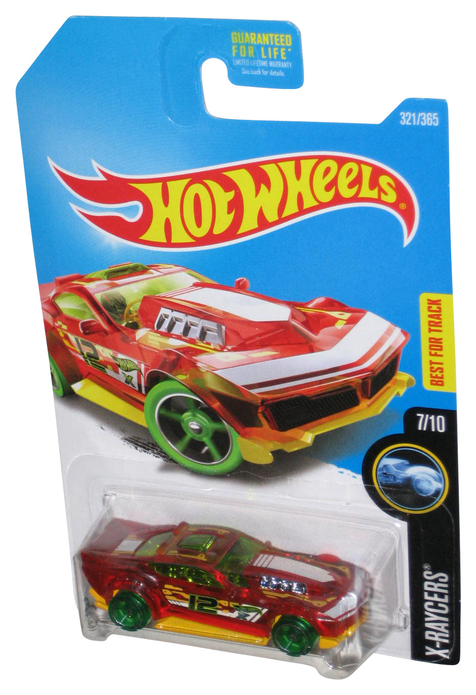 Hot Wheels X-Raycers 7/10 (2015) Red Drift Rod Toy Car 321/365
