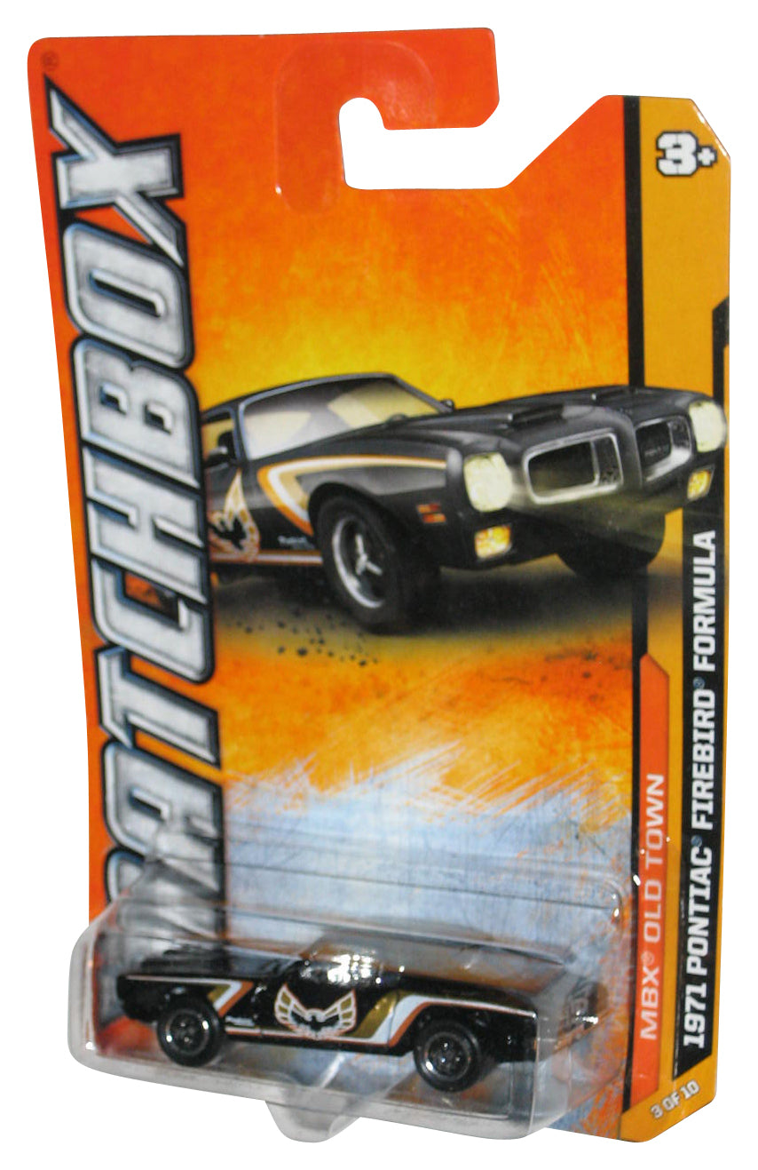 Matchbox MBX Old Town (2011) Black 1971 Pontiac Firebird Formula Toy Car 63/120