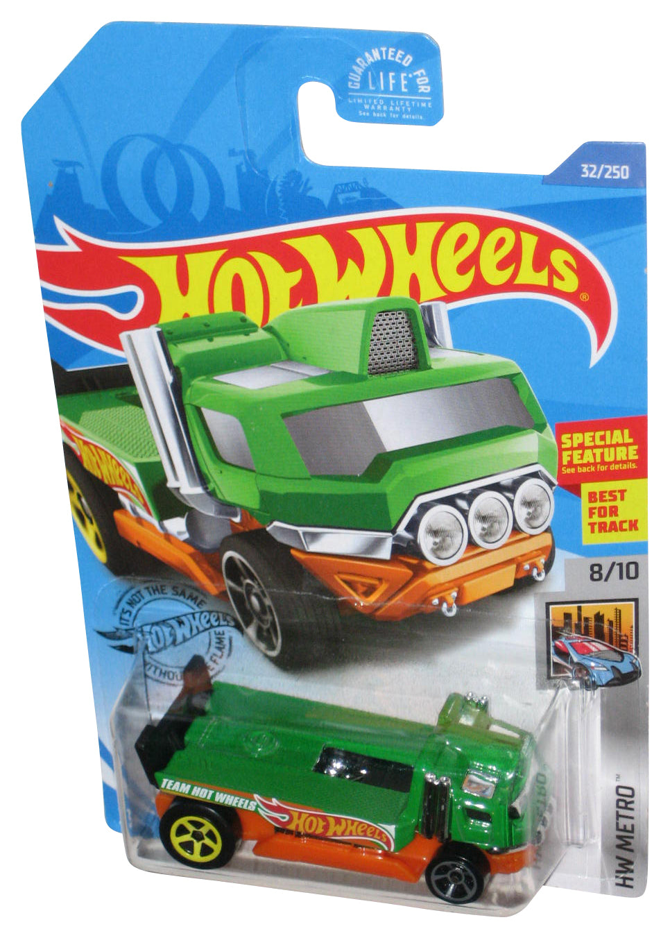 Hot Wheels HW Metro 8/10 (2017) Green The Haulinator Toy Truck 32/250