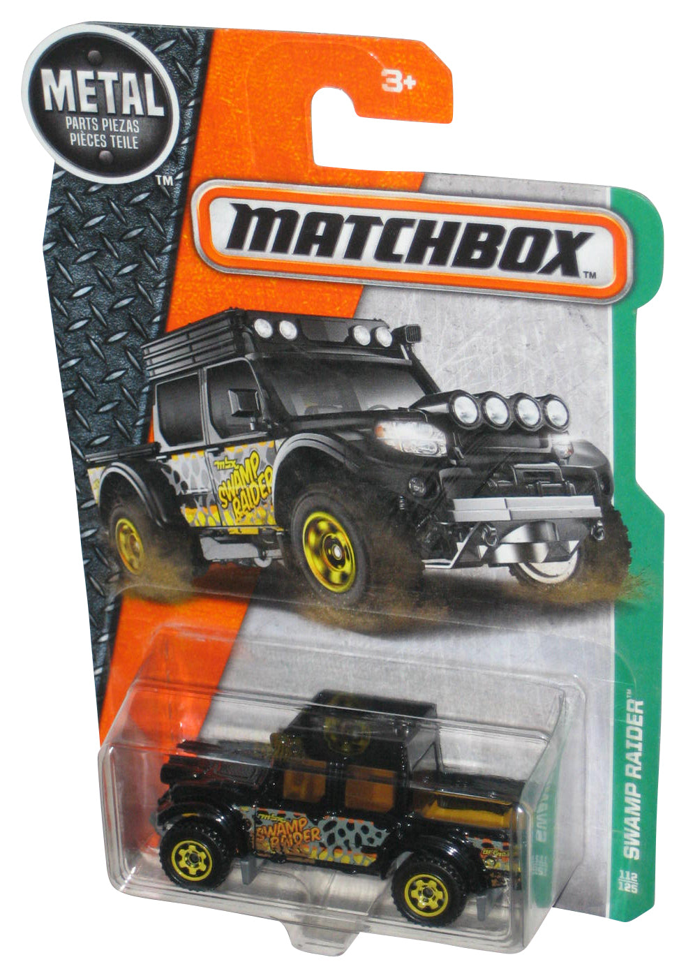 Matchbox Swamp Raider (2016) Mattel Black Toy Car 112/125