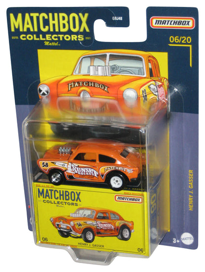 Matchbox Collectors Henry J. Gasser (2020) Mattel Orange Toy Car 06/20