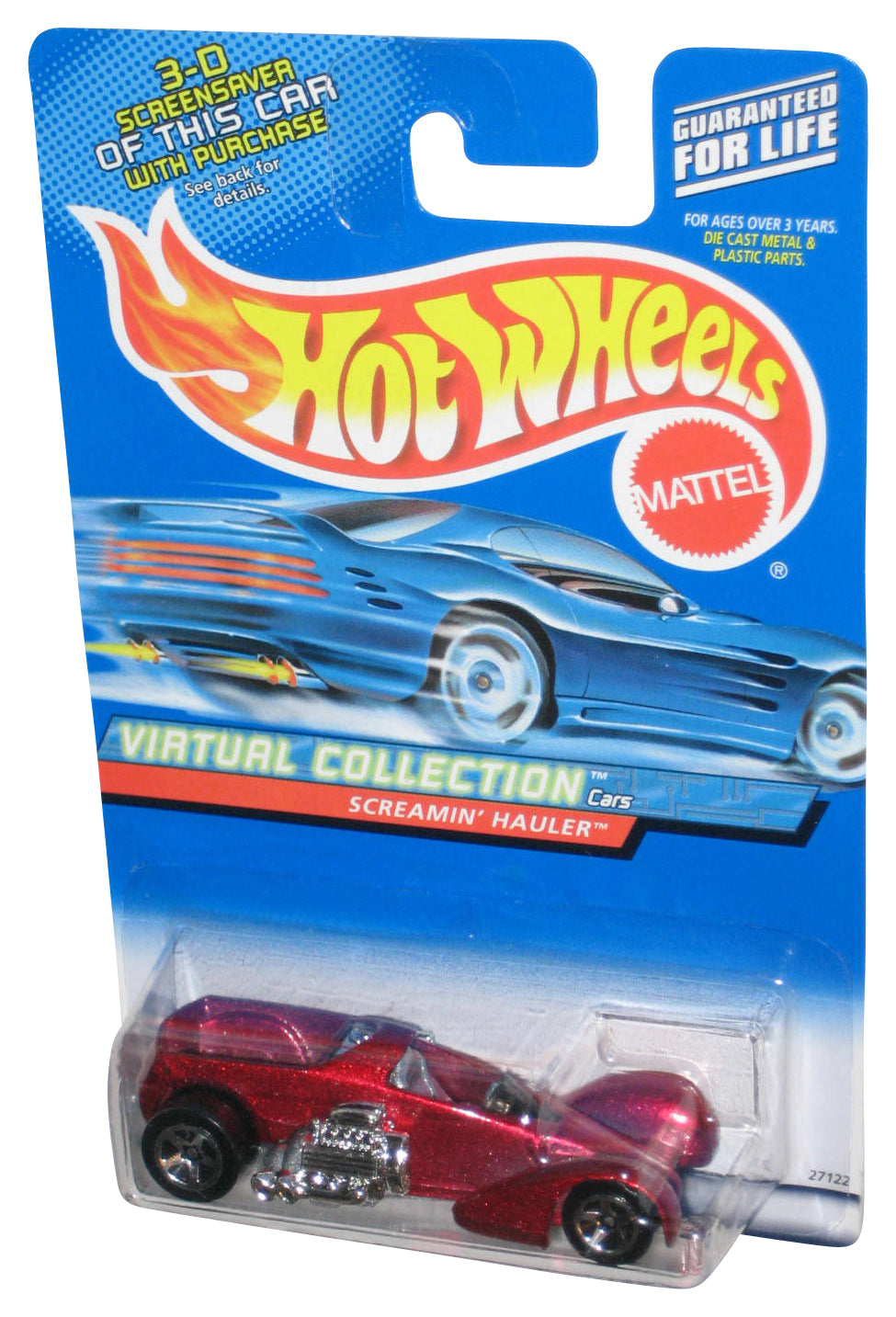 Hot Wheels Virtual Collection (2000) Red Screamin' Hauler Toy Car #156