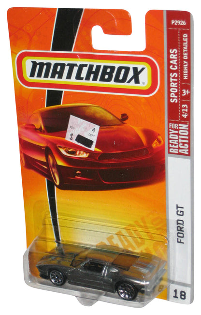 Matchbox Sports Cars 4/13 (2008) Silver Ford GT Car Toy #18