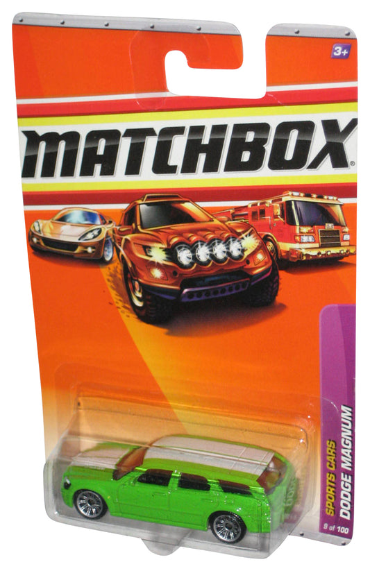 Matchbox Sports Cars (2009) Green Dodge Magnum Car Toy 9/100