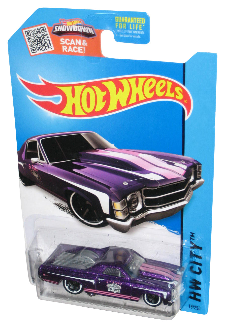 Hot Wheels HW City (2013) Mattel Purple '71 El Camino Toy Car 18/250