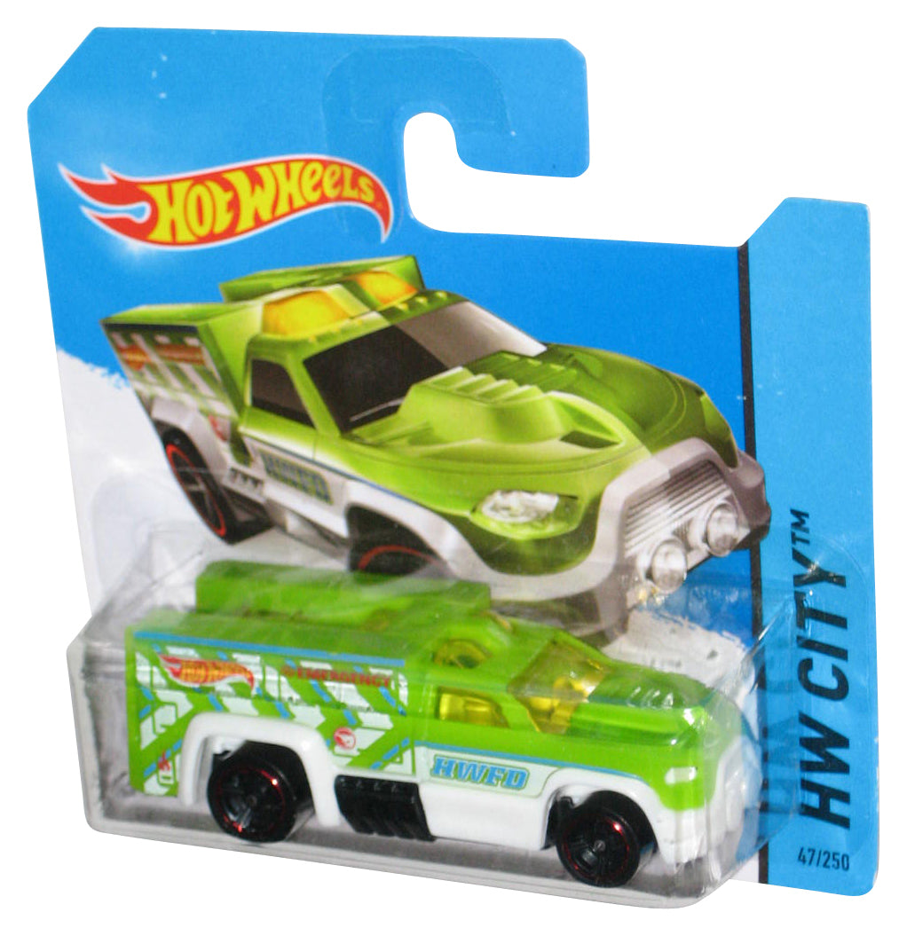 Hot Wheels HW City (2013) Green Rescue Duty Toy Truck 47/250 - (Short Card)