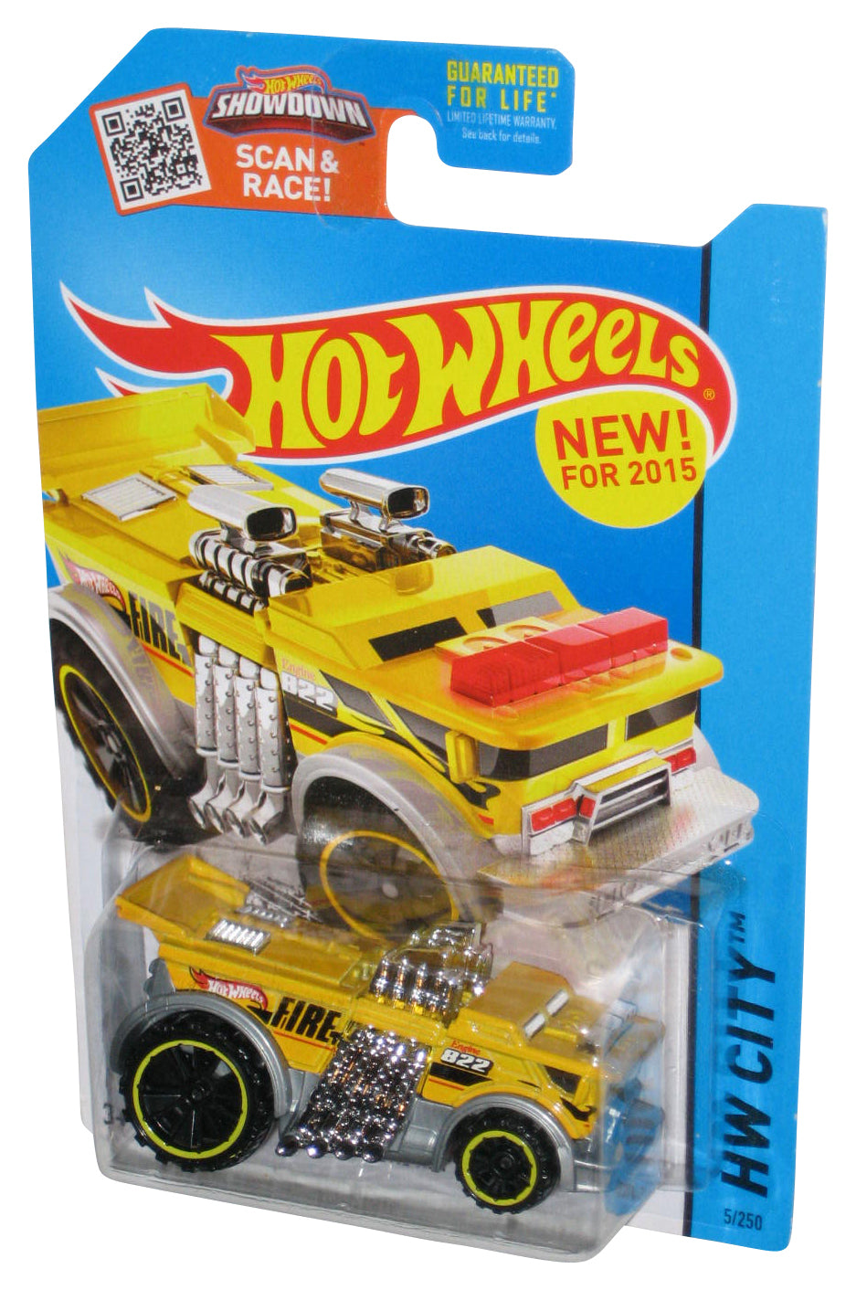 Hot Wheels HW City Showdown (2015) Yellow Backdrafter Car 5/250