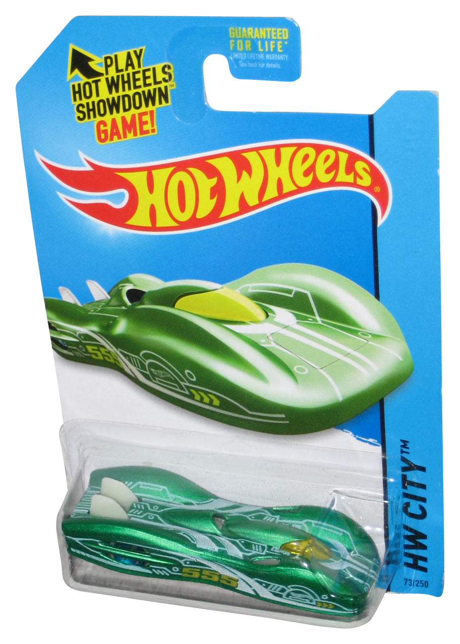 Hot Wheels HW City (2013) Green Ground FX Toy Car 73/250 - (Cracked Plastic)