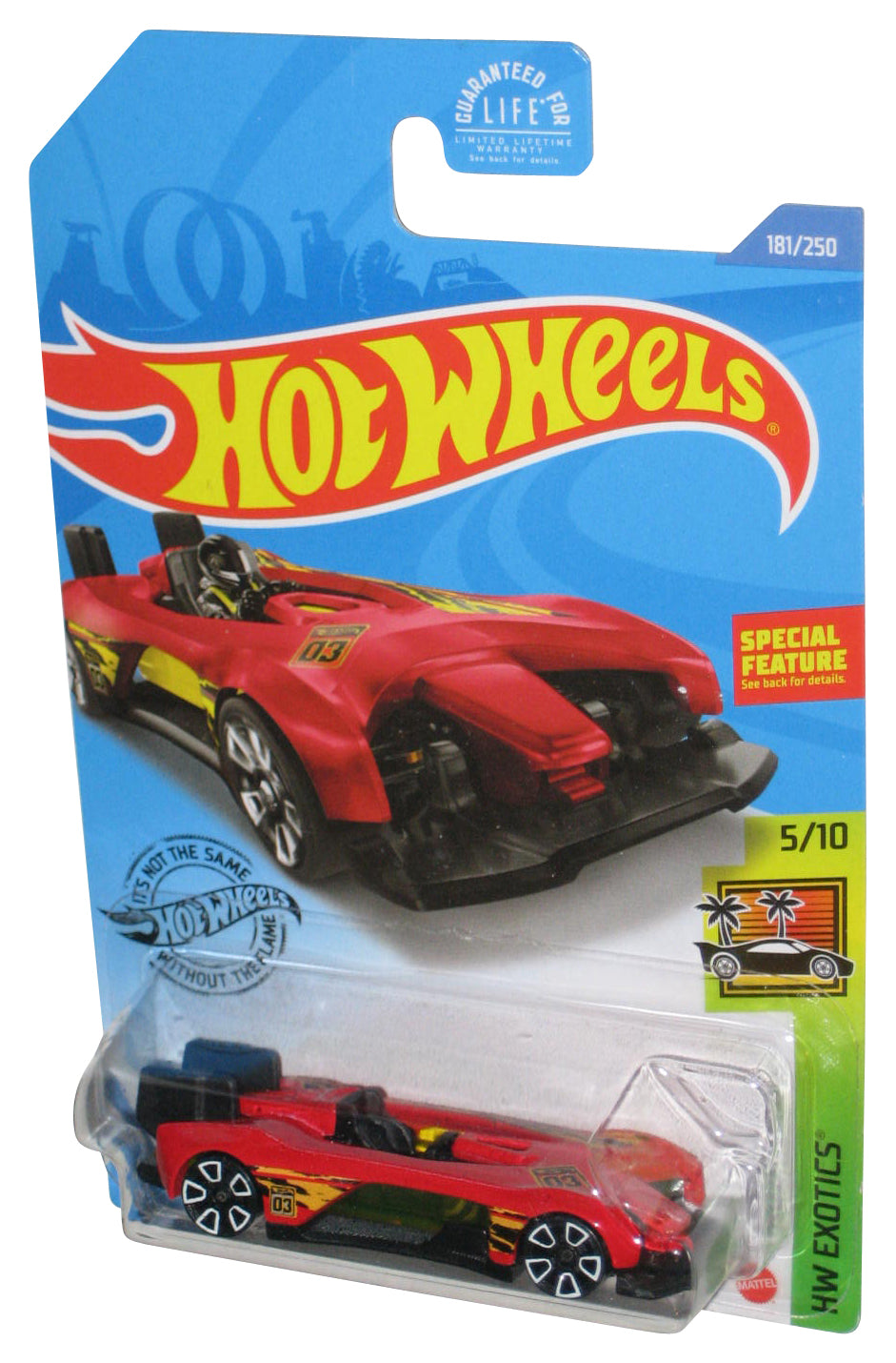 Hot Wheels HW Exotics 5/10 (2017) Red Electro Silhouette Toy Car 181/250