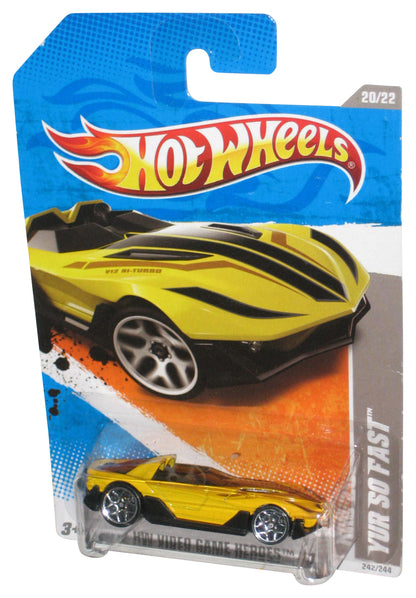 Hot Wheels HW Video Game Heroes '11 20/22 Yellow Yur So Fast Toy Car 242/244