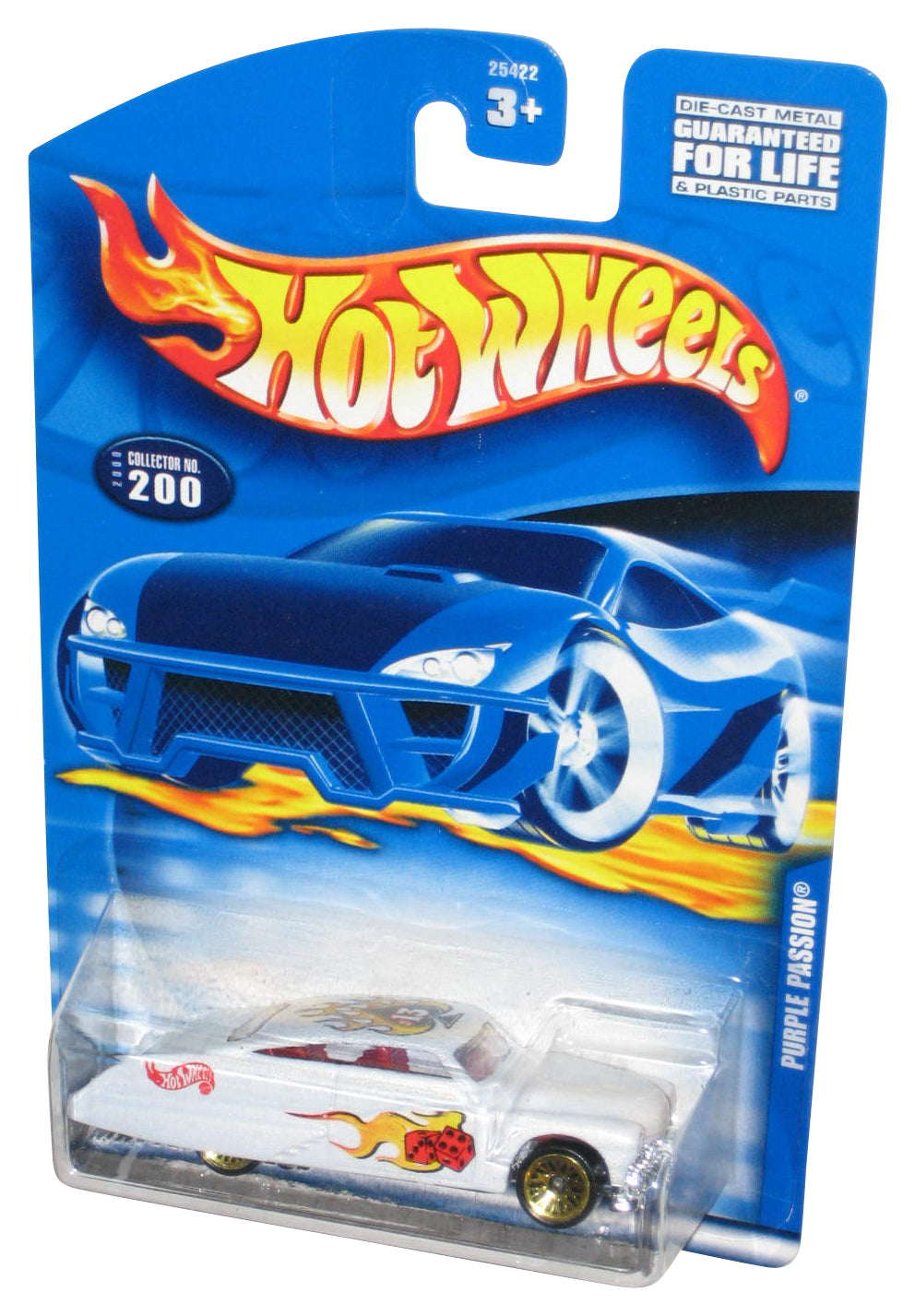 Hot Wheels Purple Passion (2000) White Collector Toy Car #200