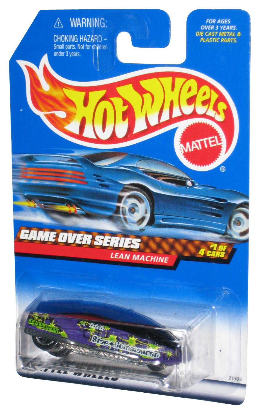 Hot Wheels Game Over Series 1/4 (1998) Purple Lean Machine Toy Car #957
