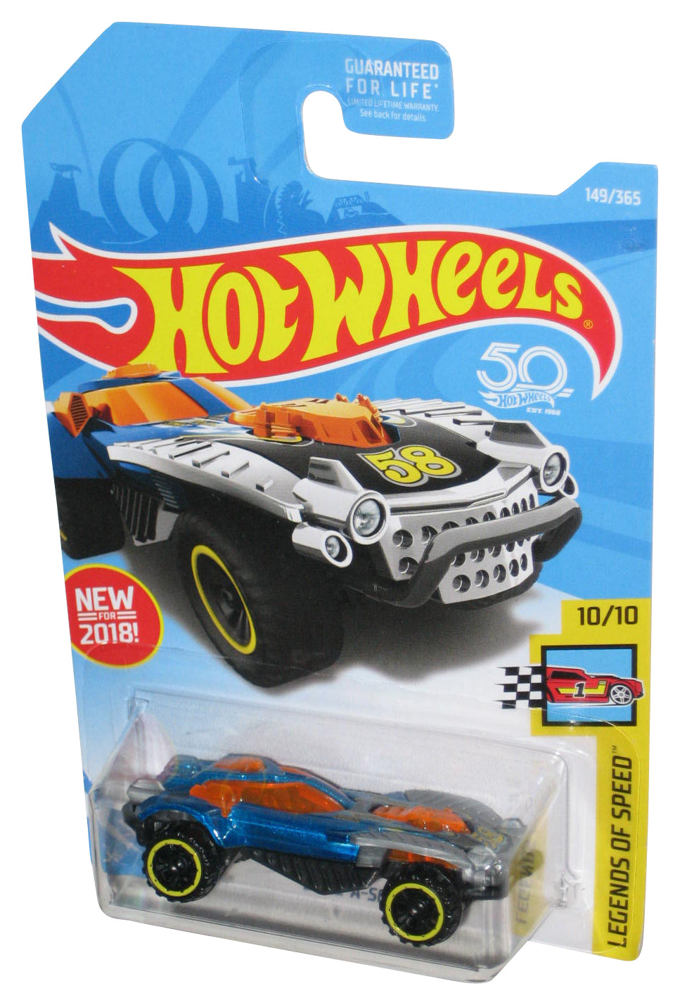 Hot Wheels Legends of Speed 10/10 (2018) Blue Dune-A-Soar Car 149/365