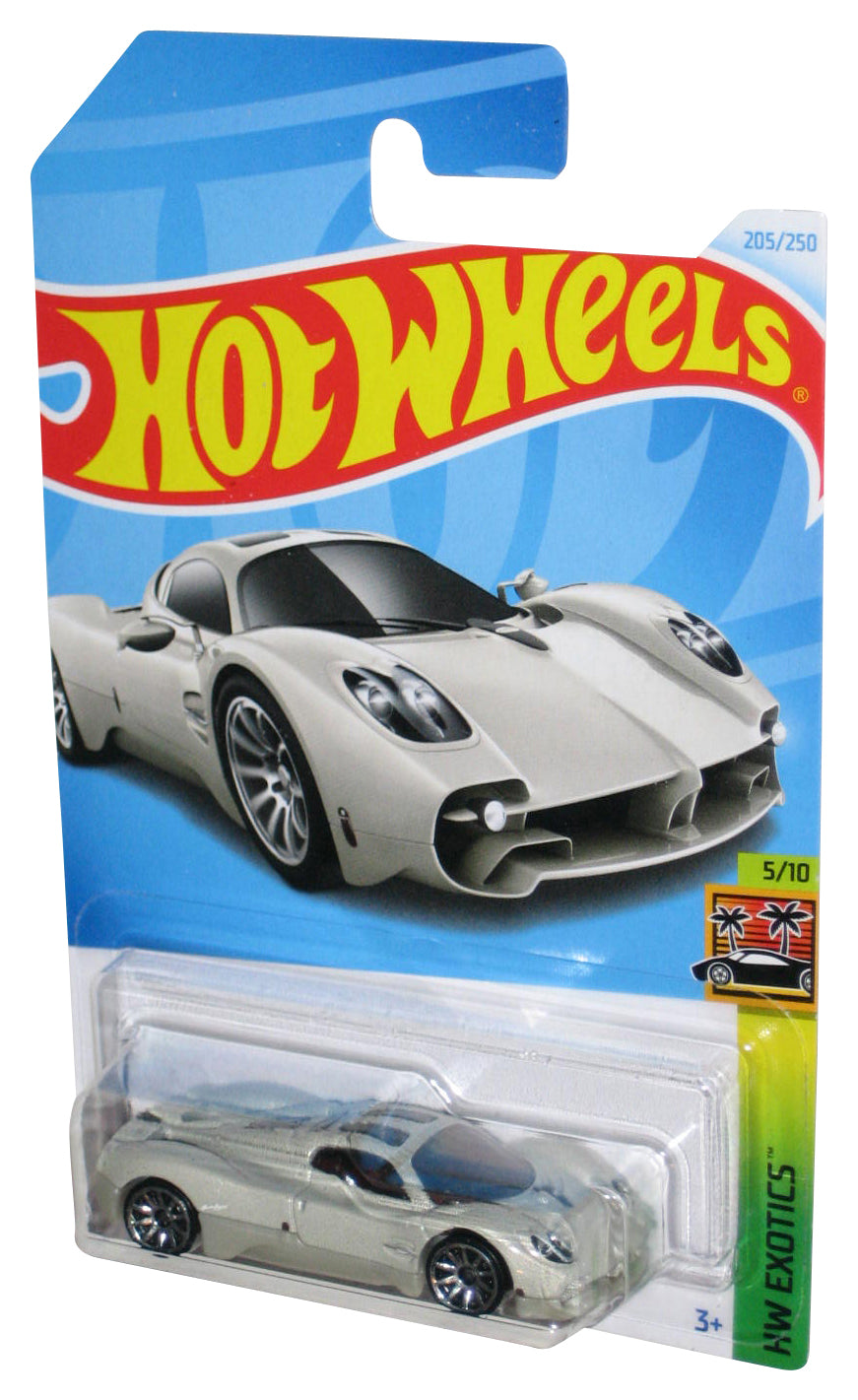 Hot Wheels HW Exotics 5/10 (2021) Silver Pagani Utopia Toy Car 205/250