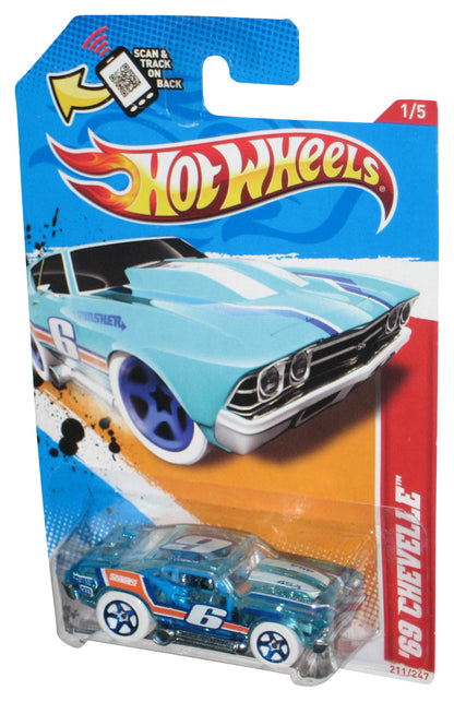 Hot Wheels Thrill Racers Ice '12 1/5 Blue '69 Chevelle Toy Car 211/247
