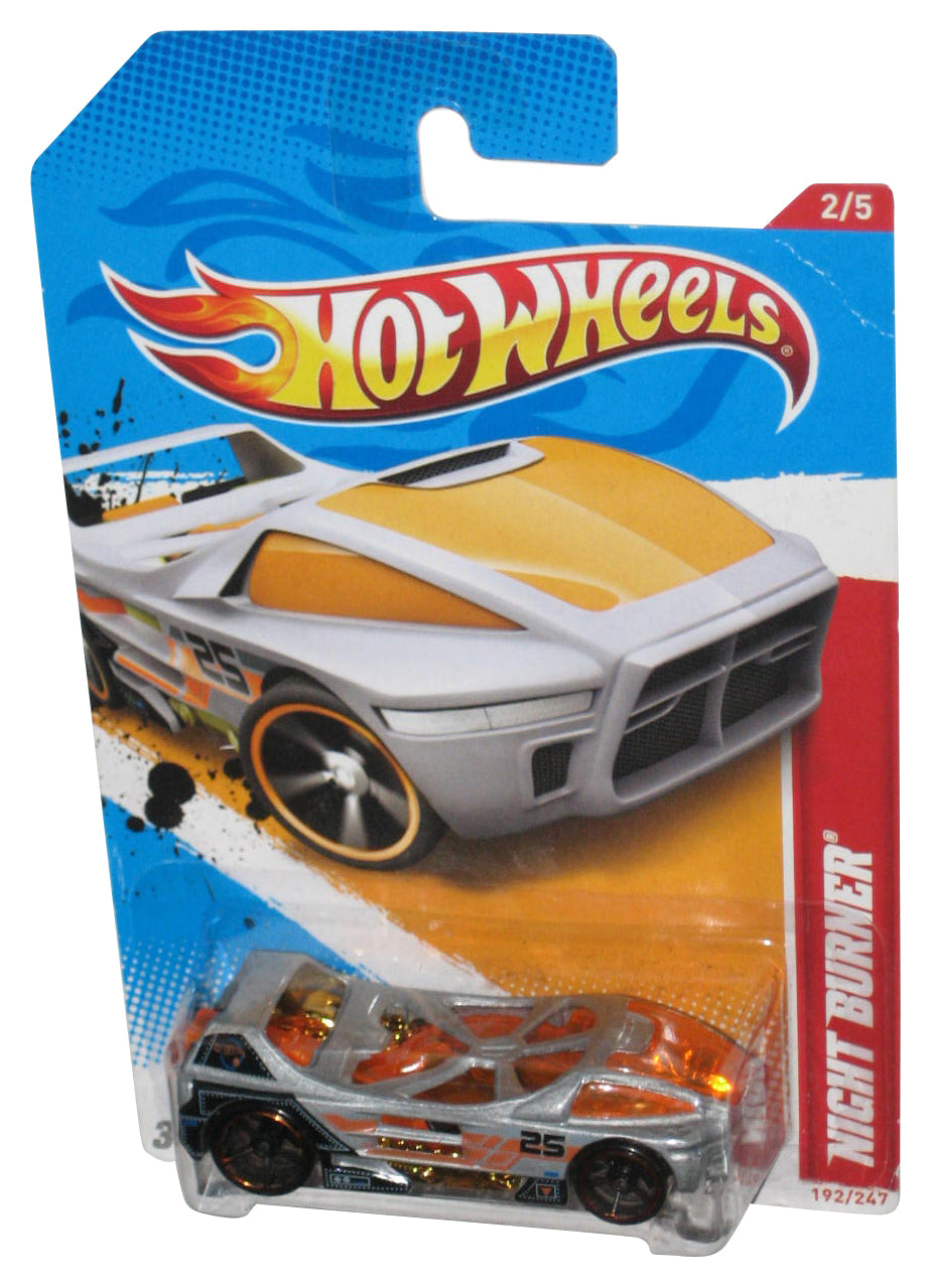 Hot Wheels Thrill Racers Space '12 2/5 Silver Night Burner Toy Car 192/247