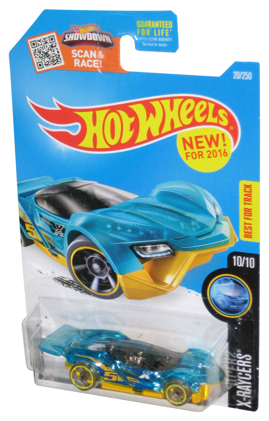 Hot Wheels X-Raycers 10/10 (2016) Blue Blitzspeeder Toy Car 20/250