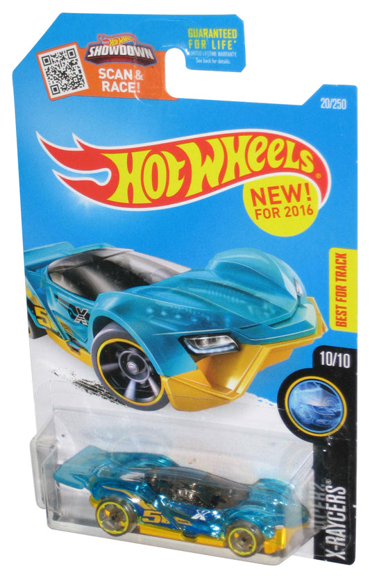 Hot Wheels X-Raycers 10/10 (2016) Blue Blitzspeeder Toy Car 20/250