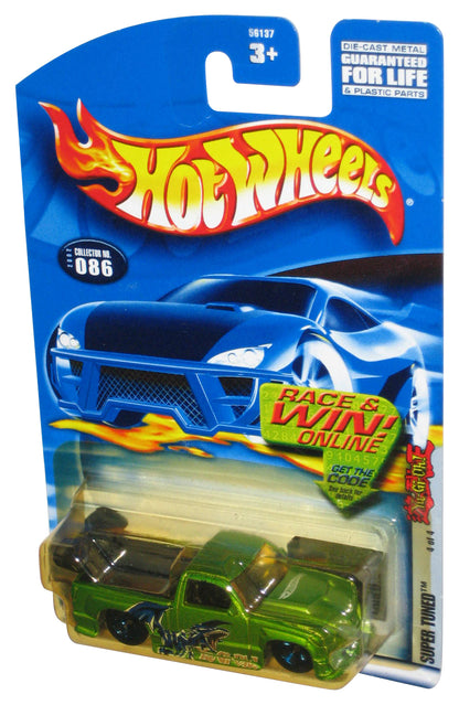 Hot Wheels Super Tuned (2002) Mattel Yu-Gi-Oh! Green Toy Car #086