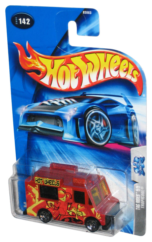 Hot Wheels Tag Rides 5/5 (2004) Mattel Red Tropicool Toy Truck #142