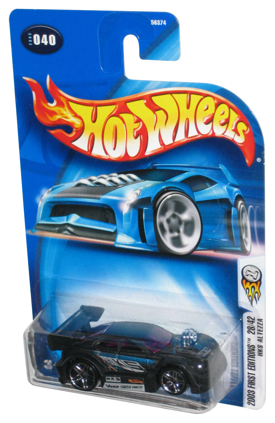 Hot Wheels 2003 First Editions 28/42 (2003) Black HKS Altezza Toy Car #040