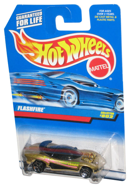 Hot Wheels Flashfire (1997) Mattel Die-Cast Gold Toy Car #802