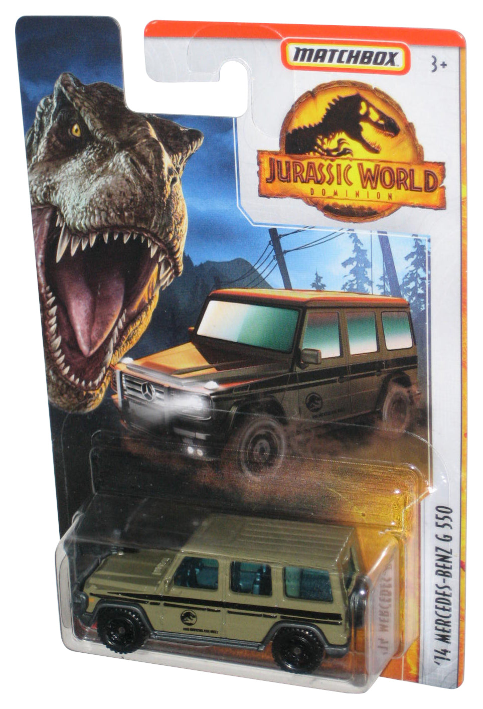Matchbox Jurassic World Dominion (2022) Tan Beige '14 Mercedes-Benz G 550 Toy Truck