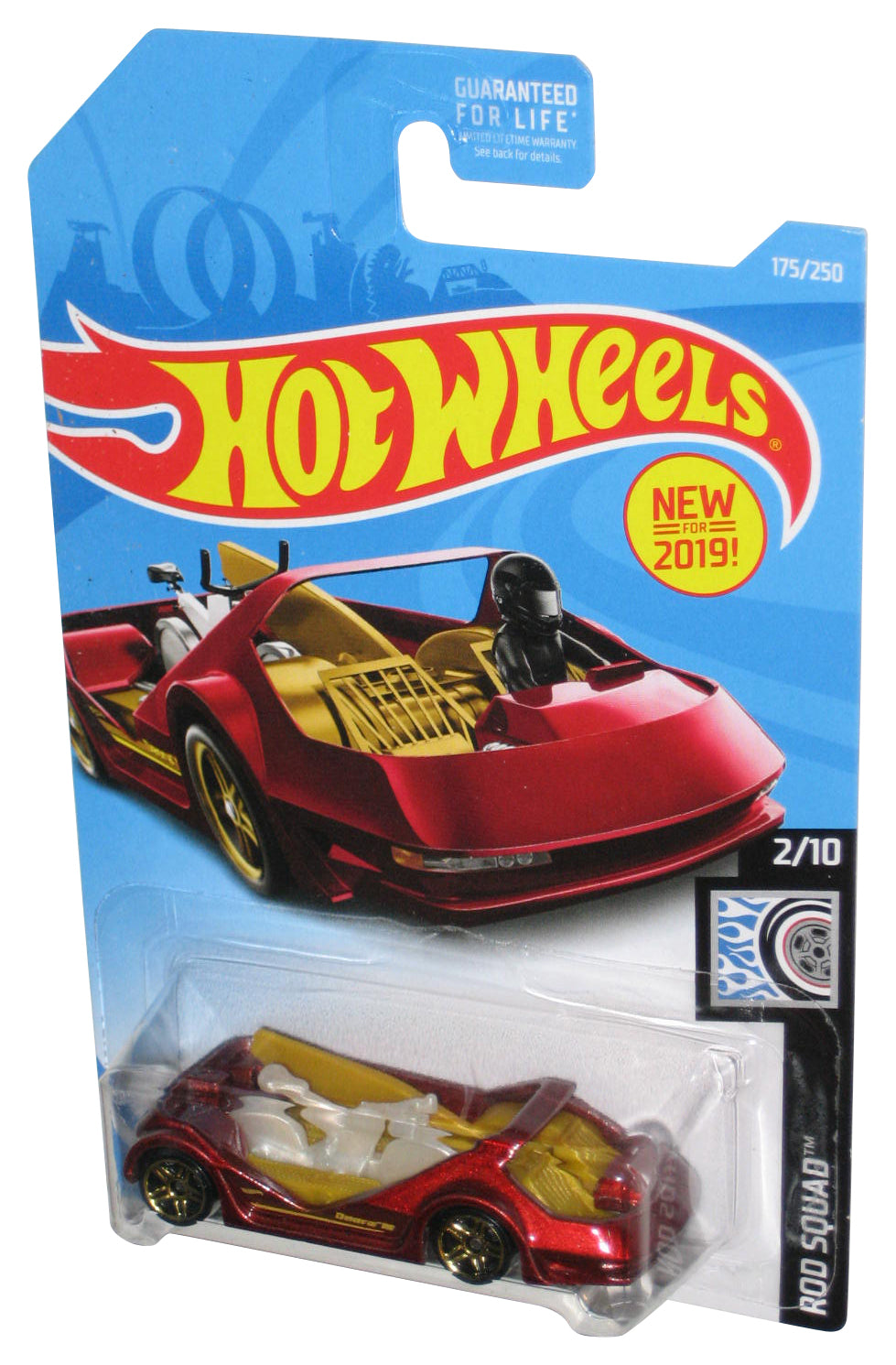 Hot Wheels Rod Squad 2/10 (2019) Red Dora III Toy Car 175/250
