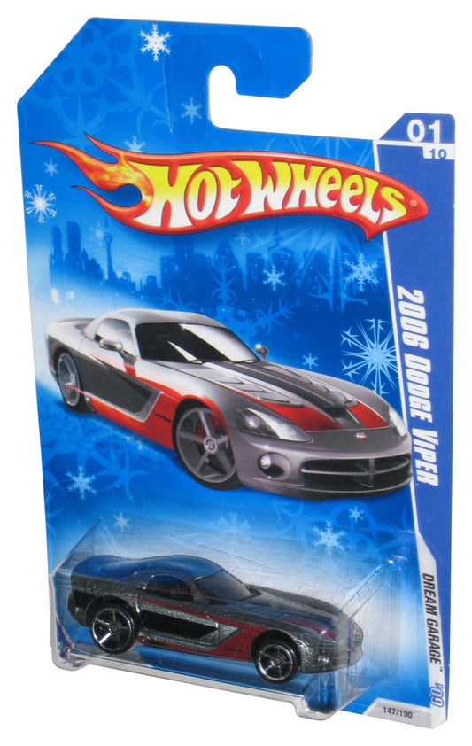 Hot Wheels Dream Garage '09 (2008) Silver 2006 Dodge Viper Toy Car 147/190 - (Snowflake Card)